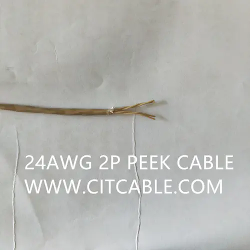 Flat Thermocouple peek cable  TypesJ, K and T